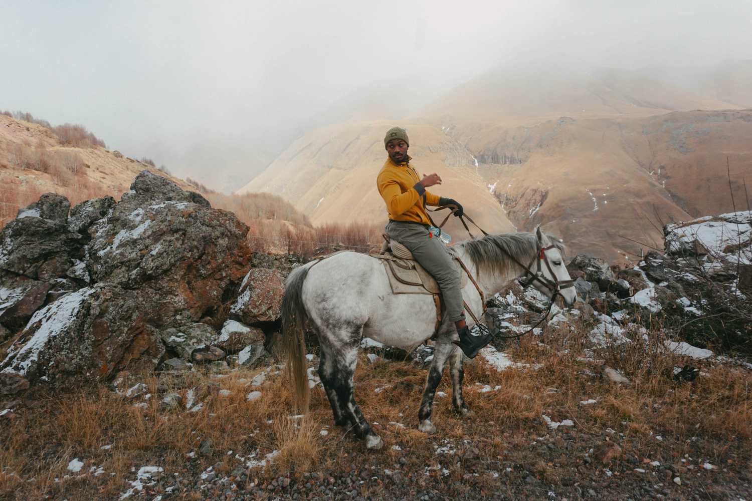 Horse riding tours in Kazbegi Truso Valley Caucasus mountains
