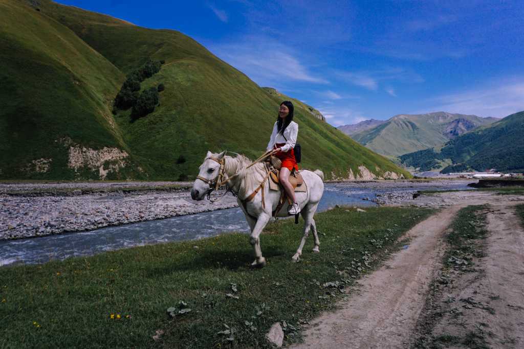 Horse riding tours in Kazbegi, Truso Valley, Caucasus mountains